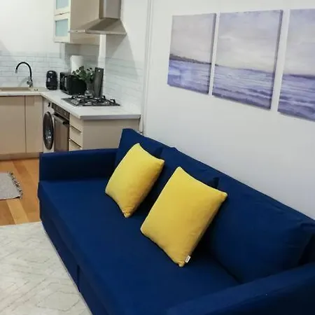 Blue And Yellow Joy Apartment Bucharest